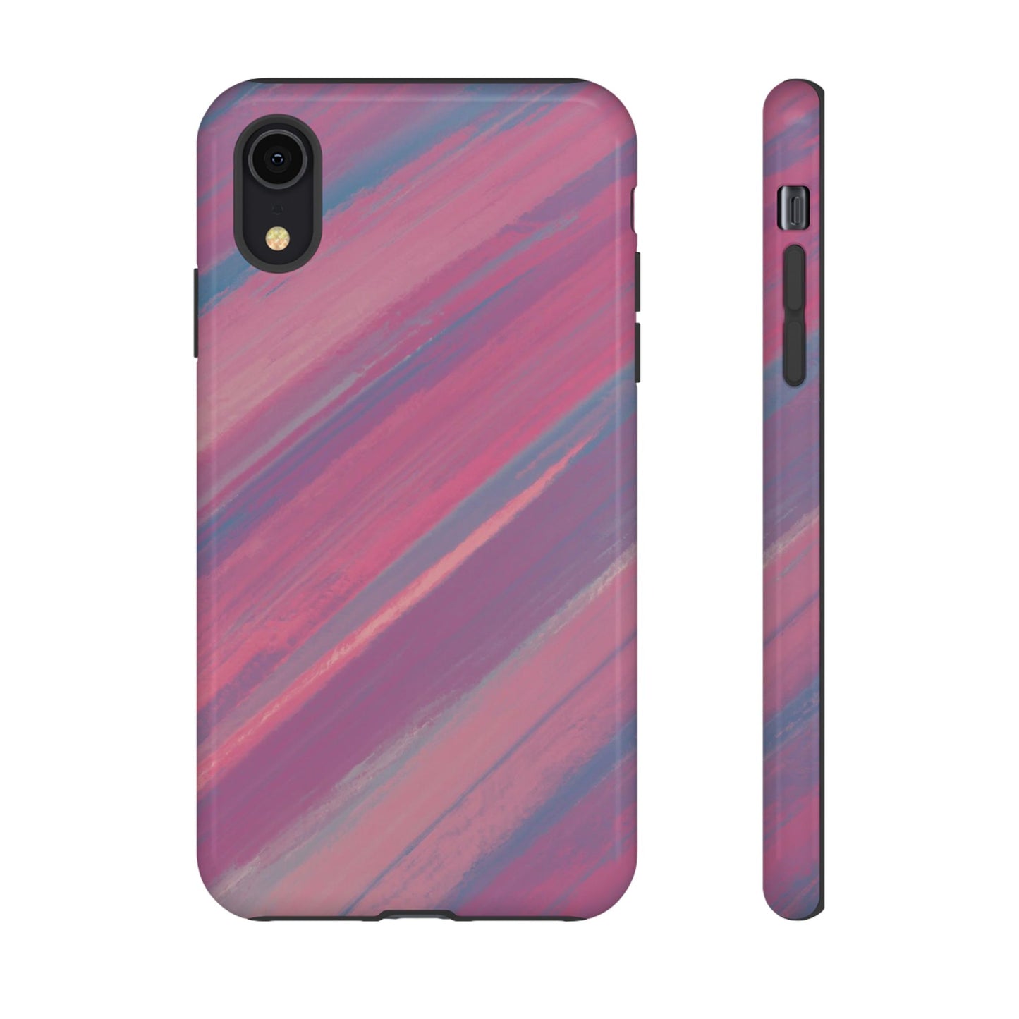 Striped Phone Case Pink