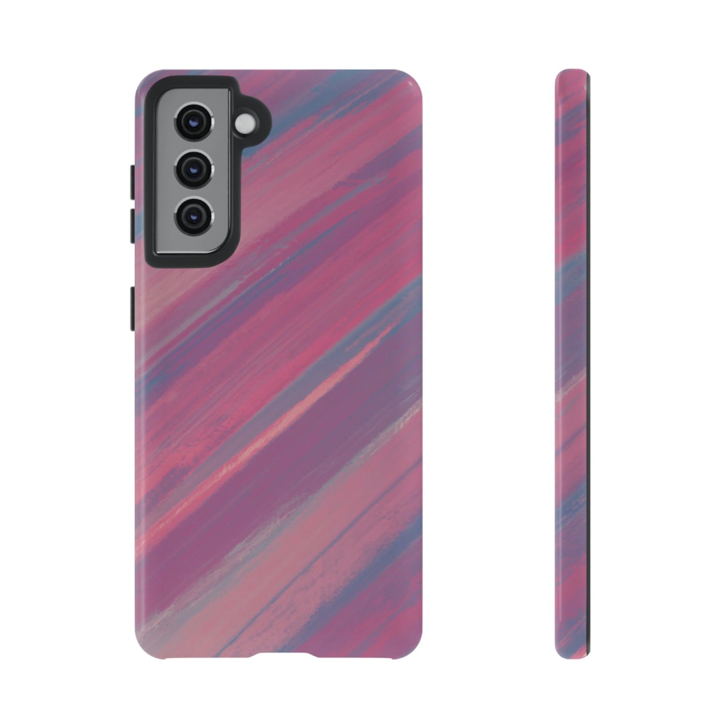 Striped Phone Case Pink