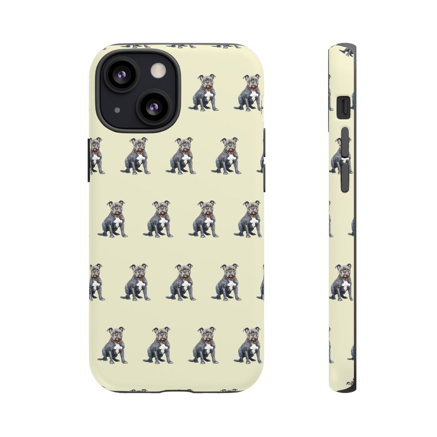 Pitbull Phone Case Cream