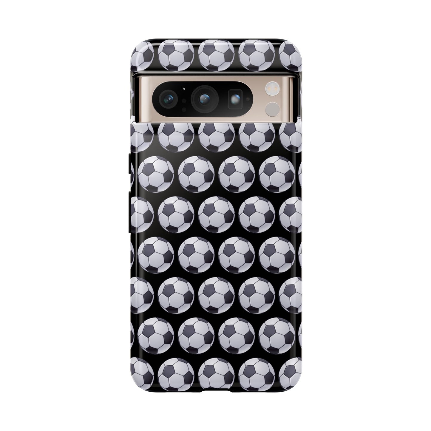 Soccer Ball Phone Case Black