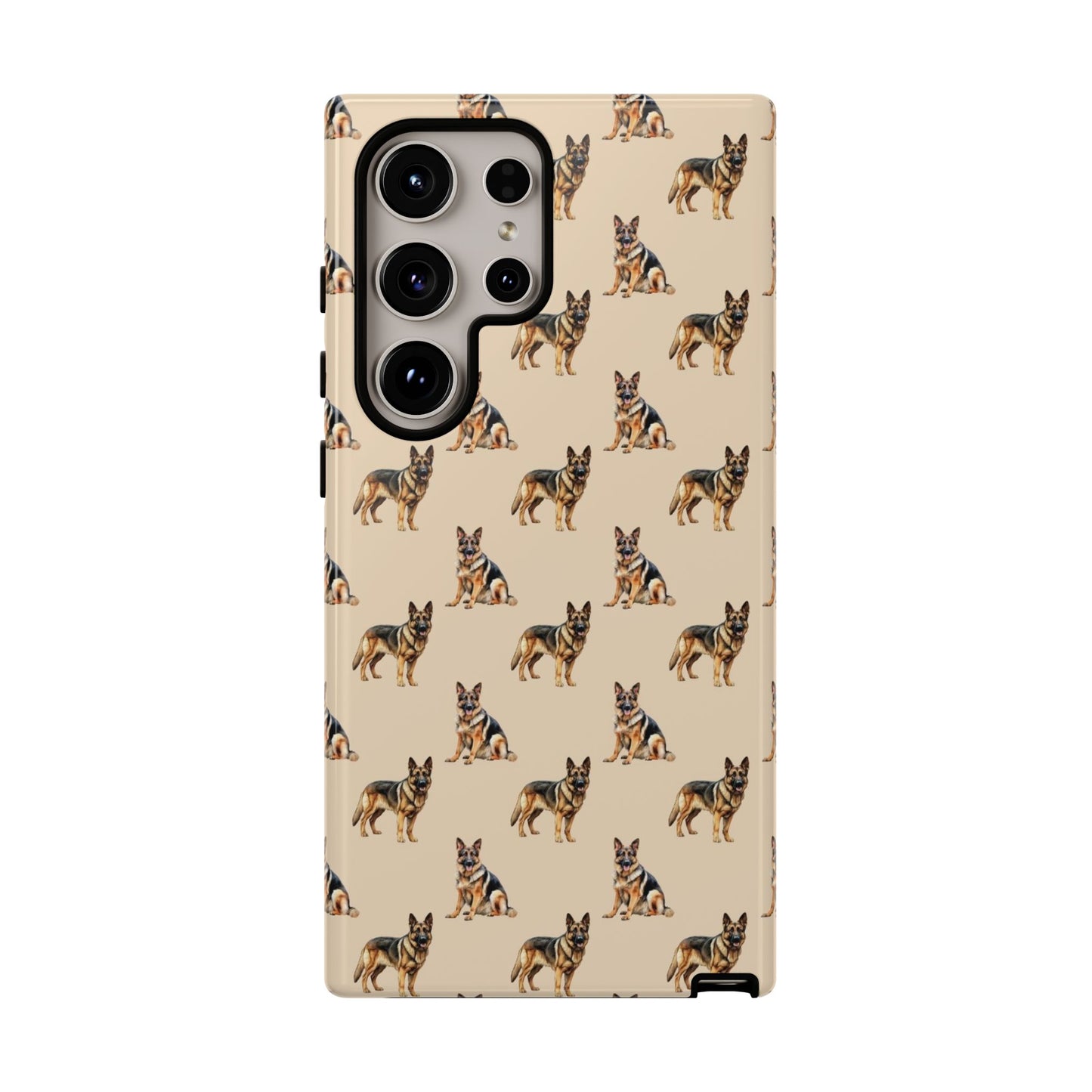 German Shepherd Phone Case Cream