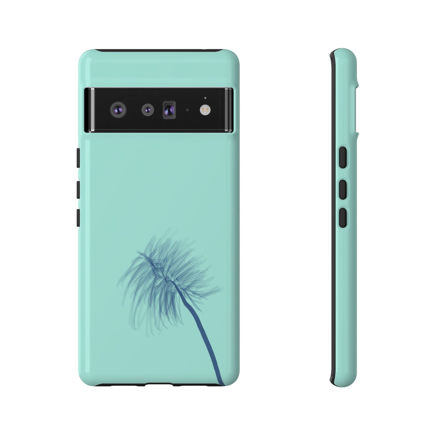 Dandelion Blowball Phone Case Aqua