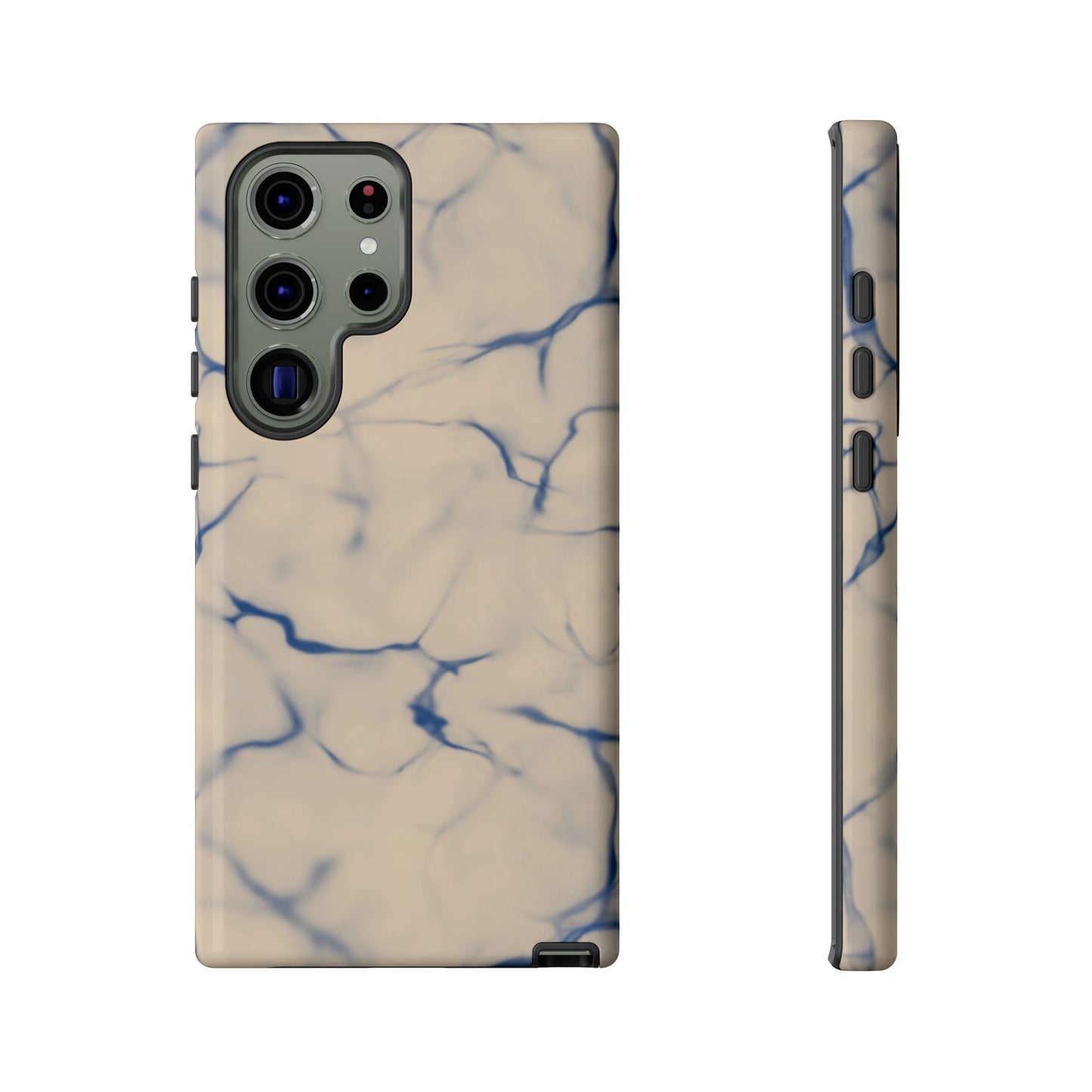 Marble Phone Case Cream Blue