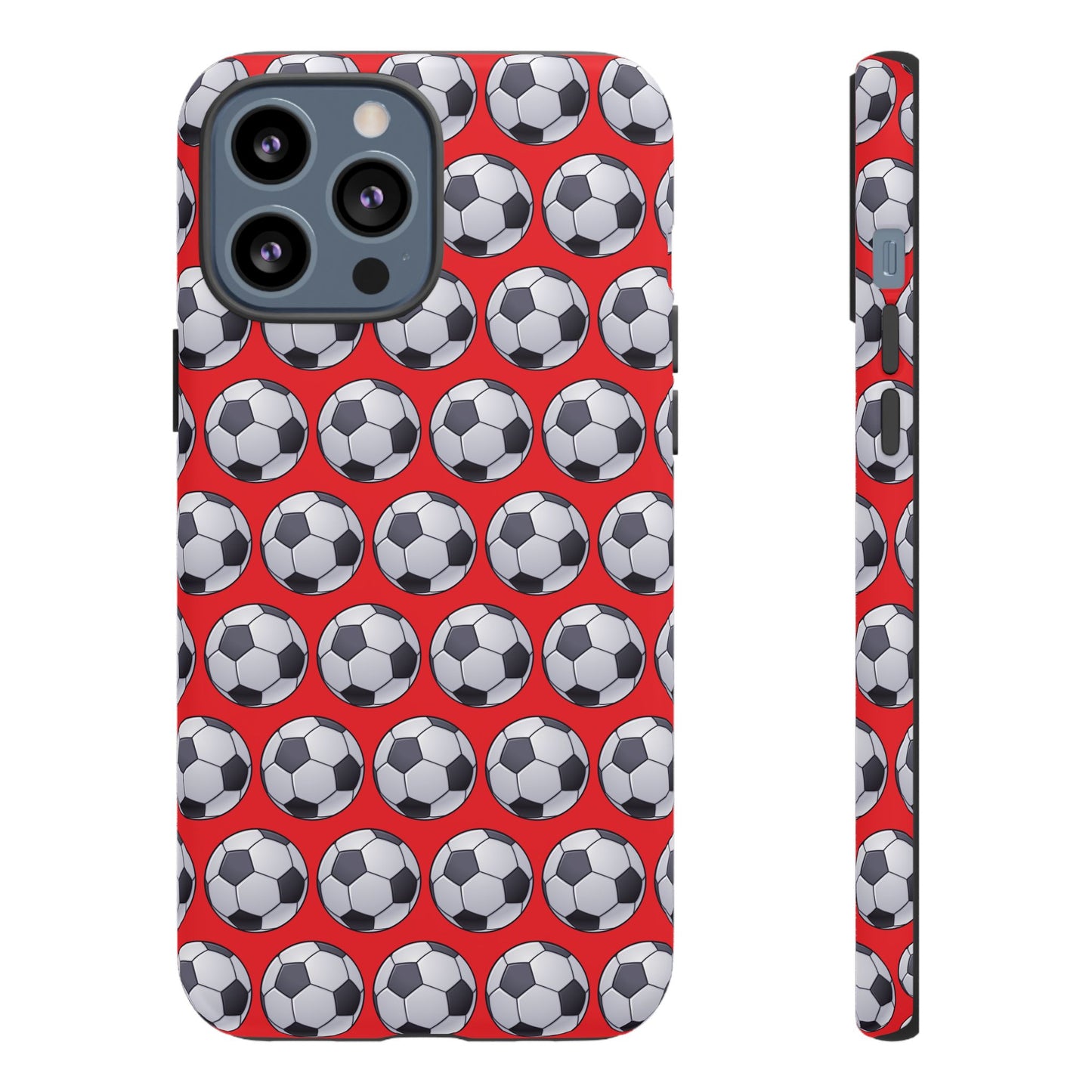 Soccer Ball Phone Case Red