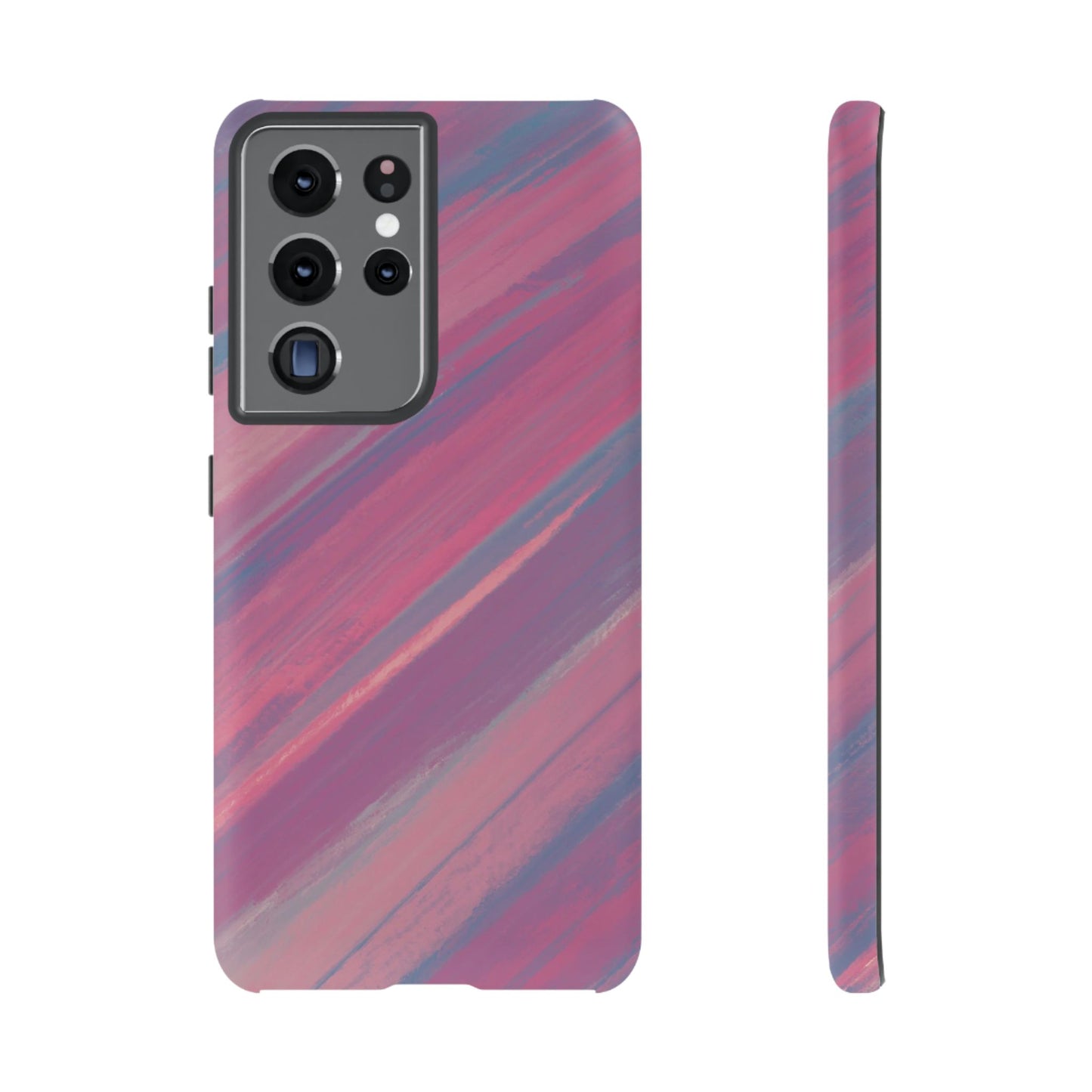 Striped Phone Case Pink