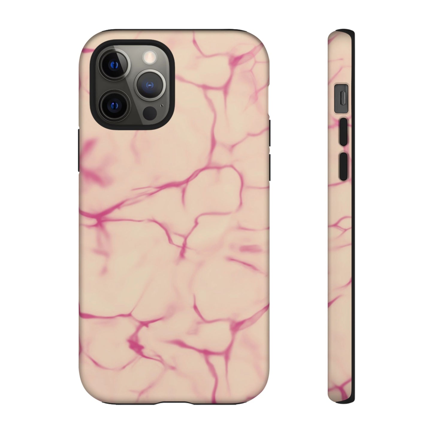 Marble Phone Case Cream Pink