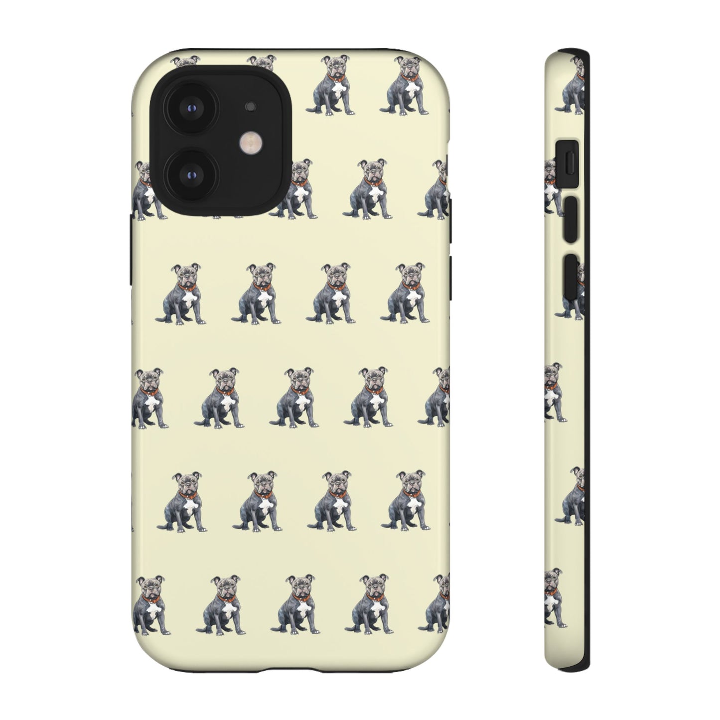 Pitbull Phone Case Cream