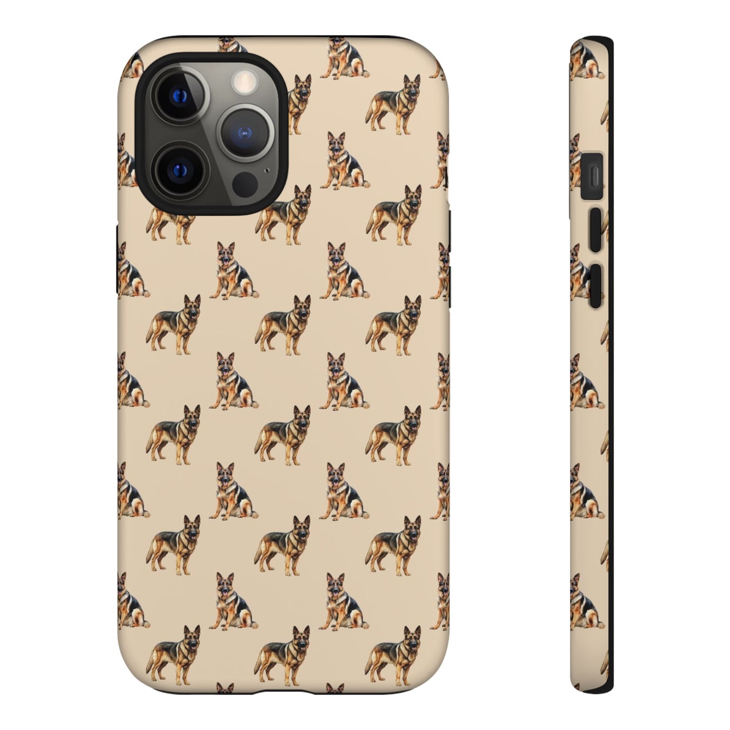 German Shepherd Phone Case Cream