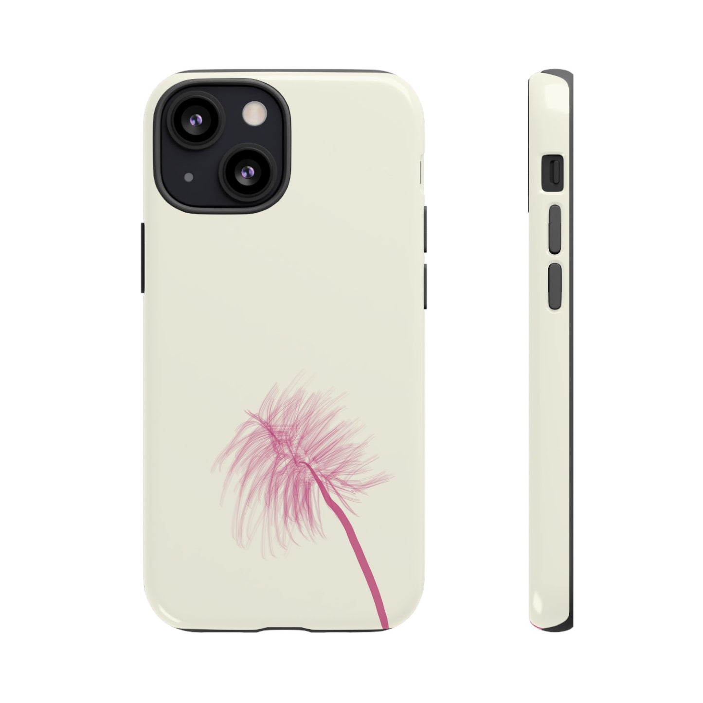 Dandelion Blowball Phone Case Cream