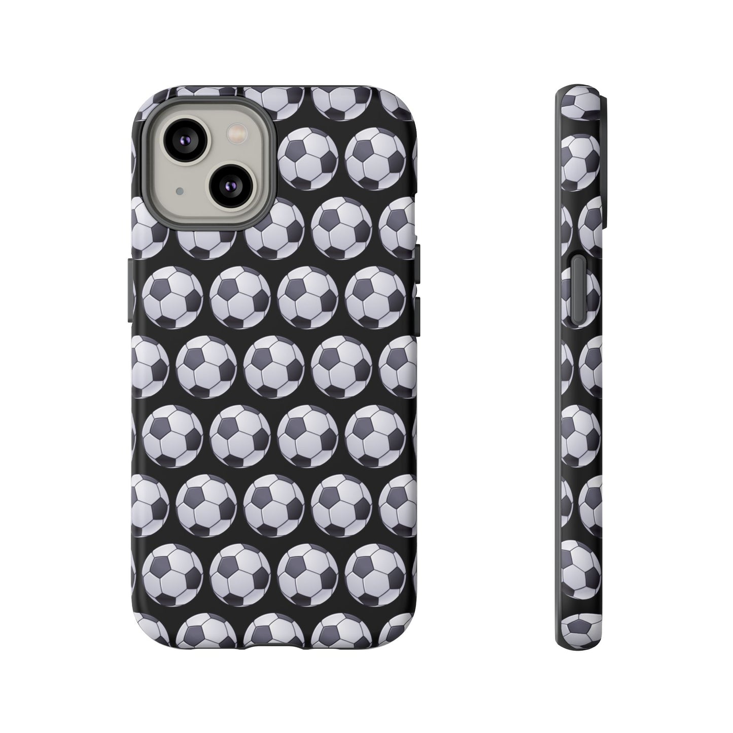 Soccer Ball Phone Case Black