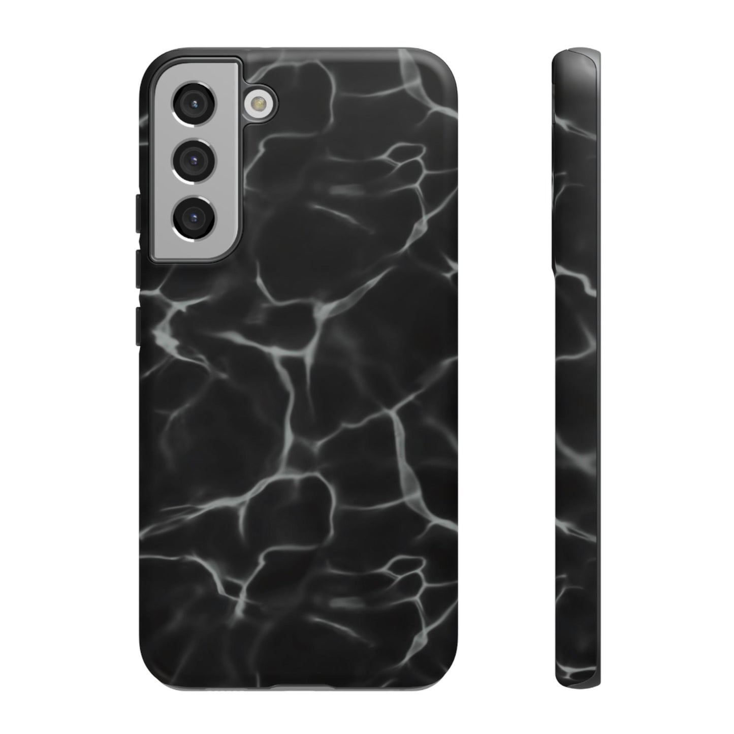 Marble Phone Case Black White