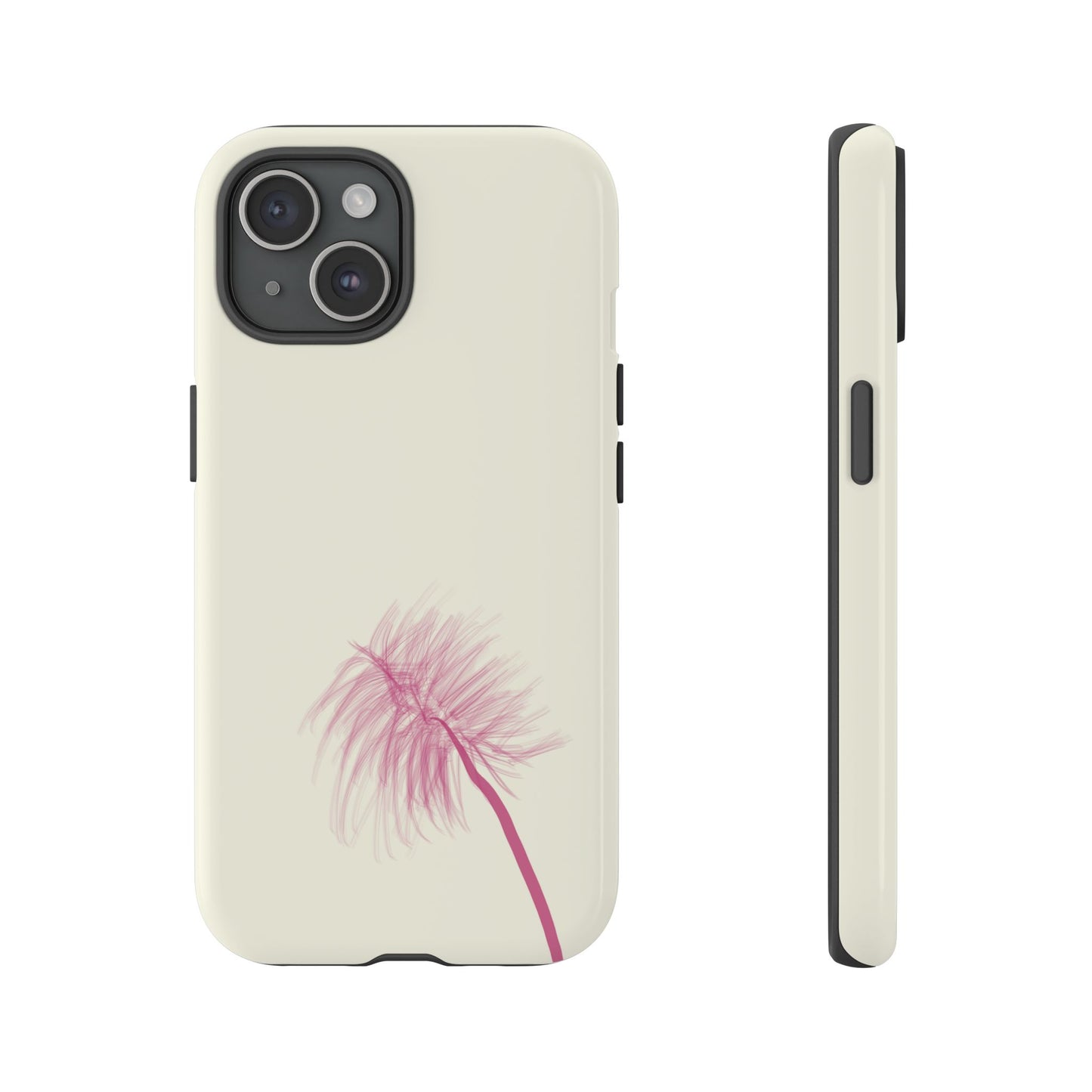 Dandelion Blowball Phone Case Cream