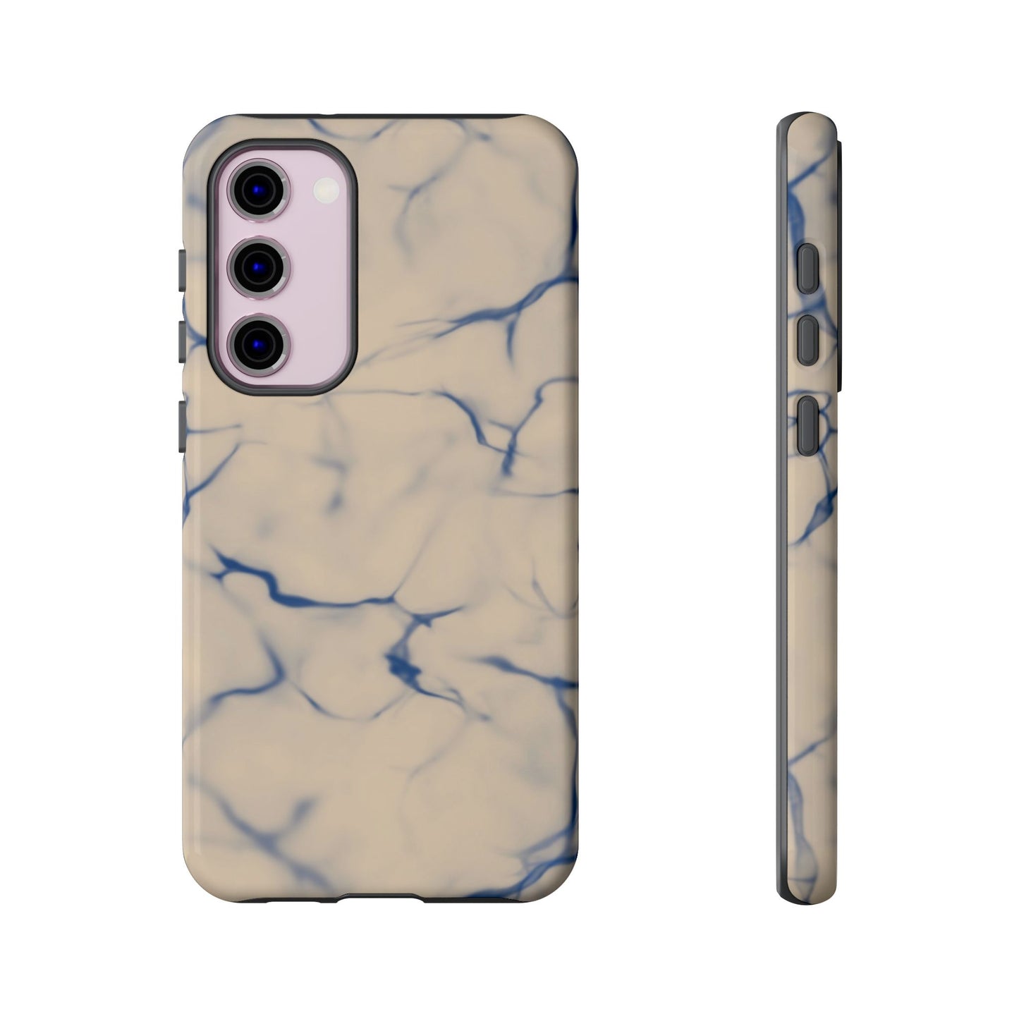 Marble Phone Case Cream Blue