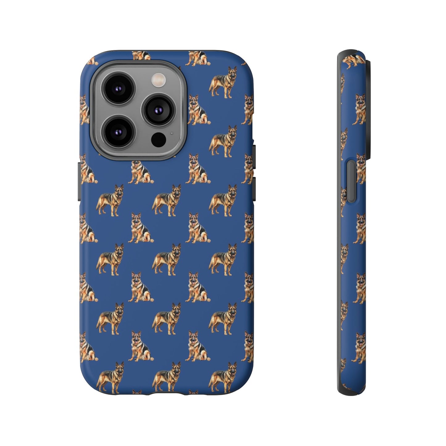 German Shepherd Phone Case Blue