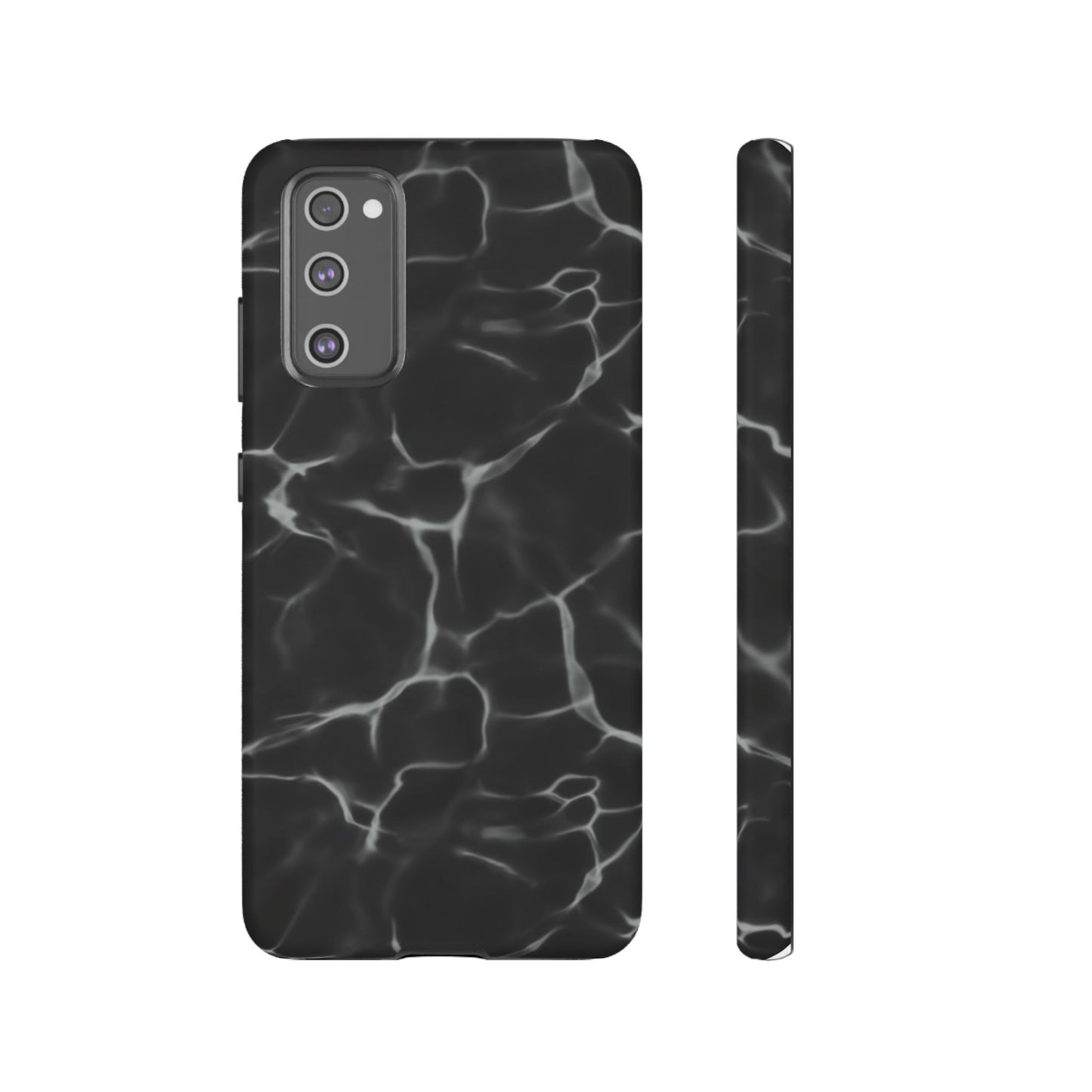 Marble Phone Case Black White