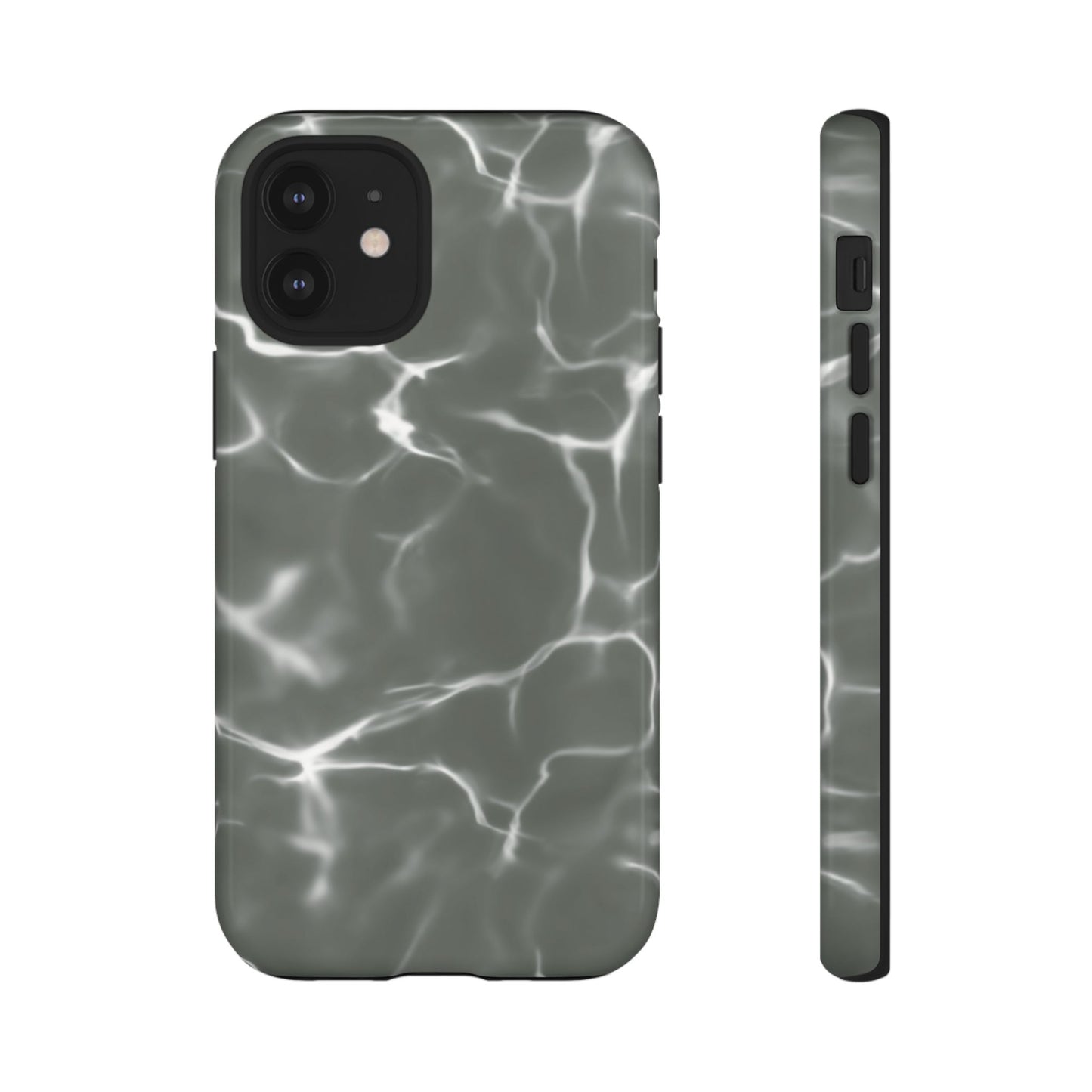 Marble Print Phone Case Gray