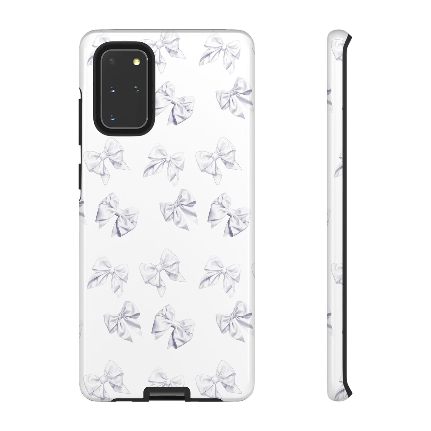 Bow Phone Case White on White