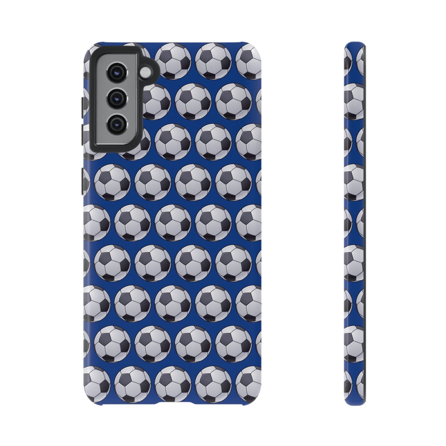 Soccer Ball Phone Case Blue