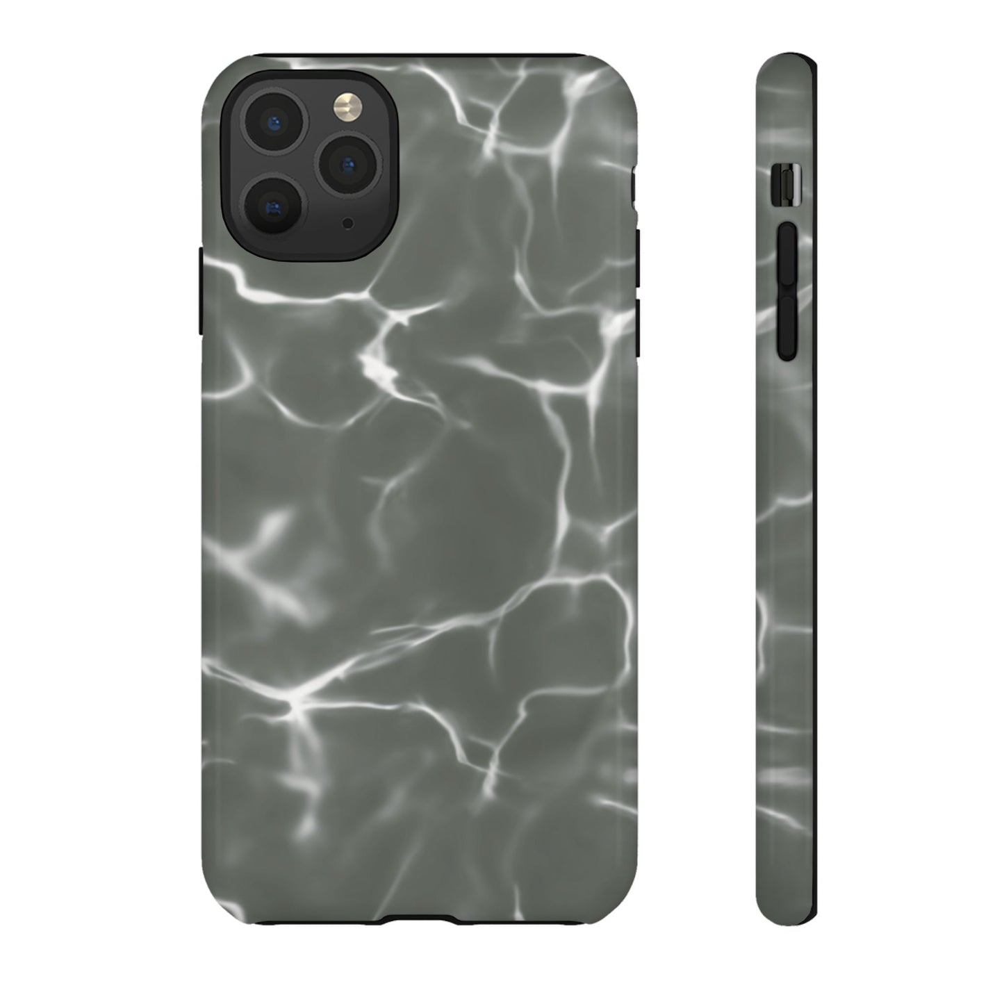 Marble Print Phone Case Gray