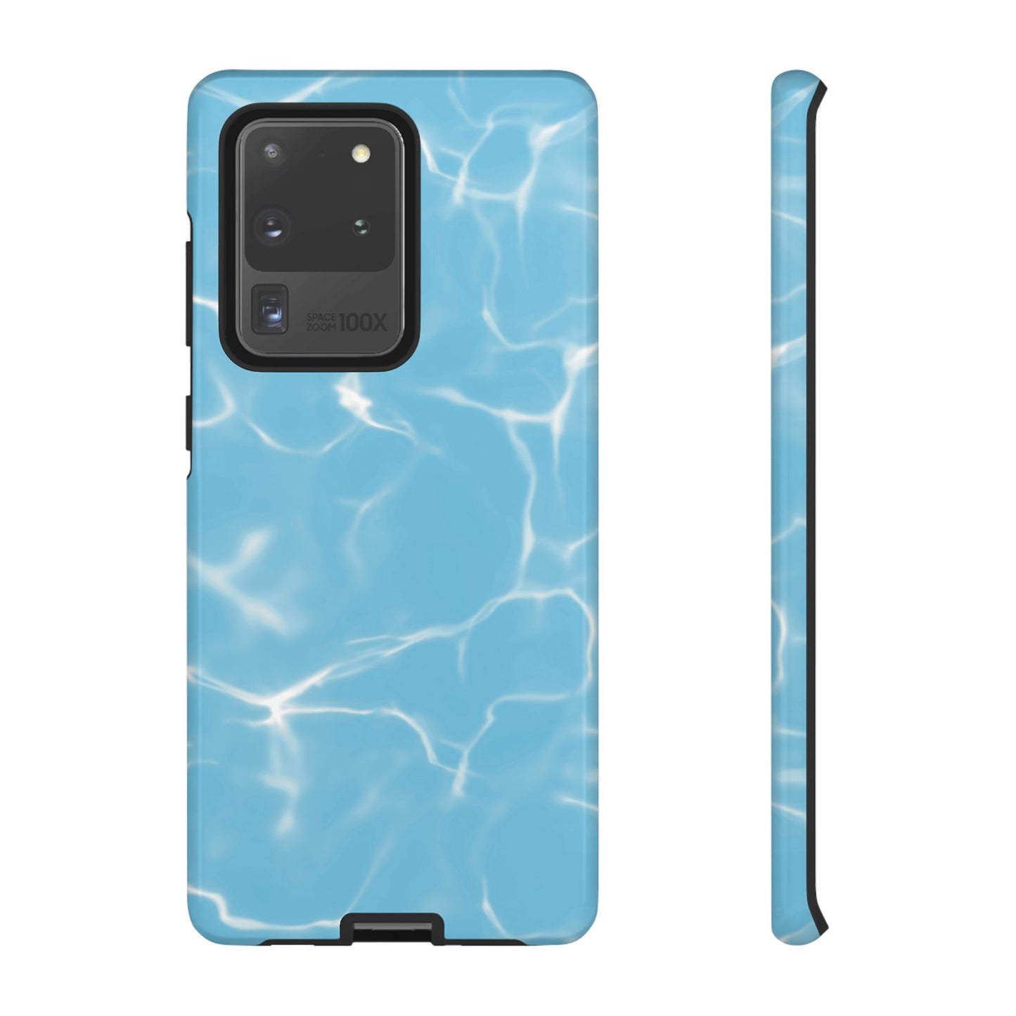 Marble Phone Case Light Blue