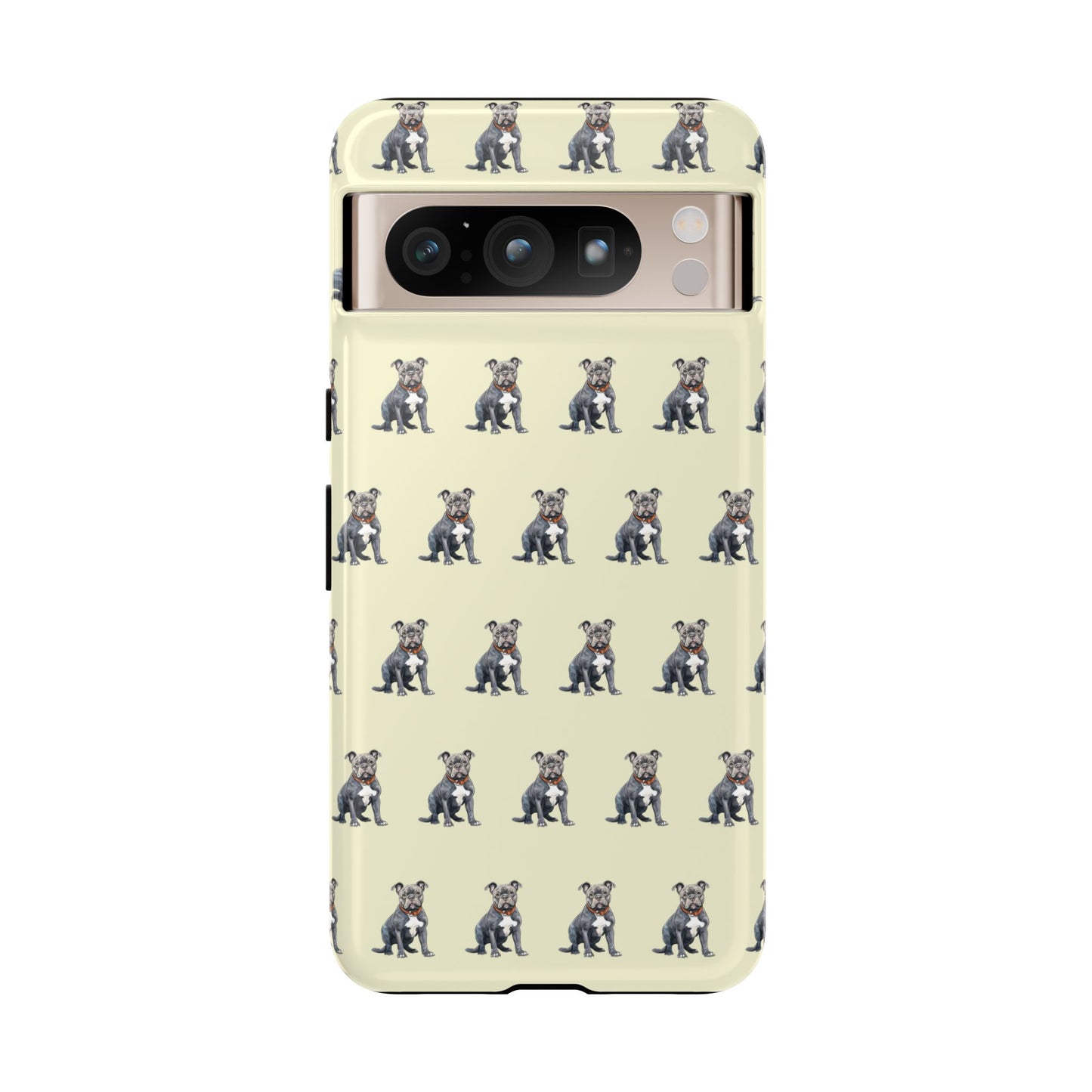 Pitbull Phone Case Cream