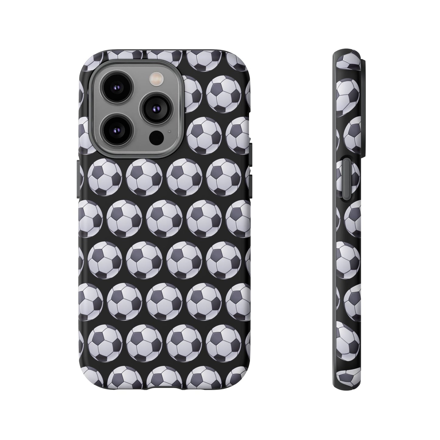 Soccer Ball Phone Case Black