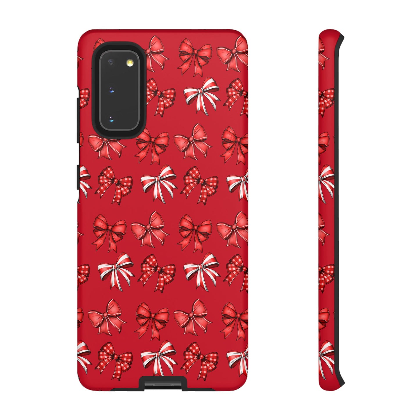 Christmas Bow Phone Case Red