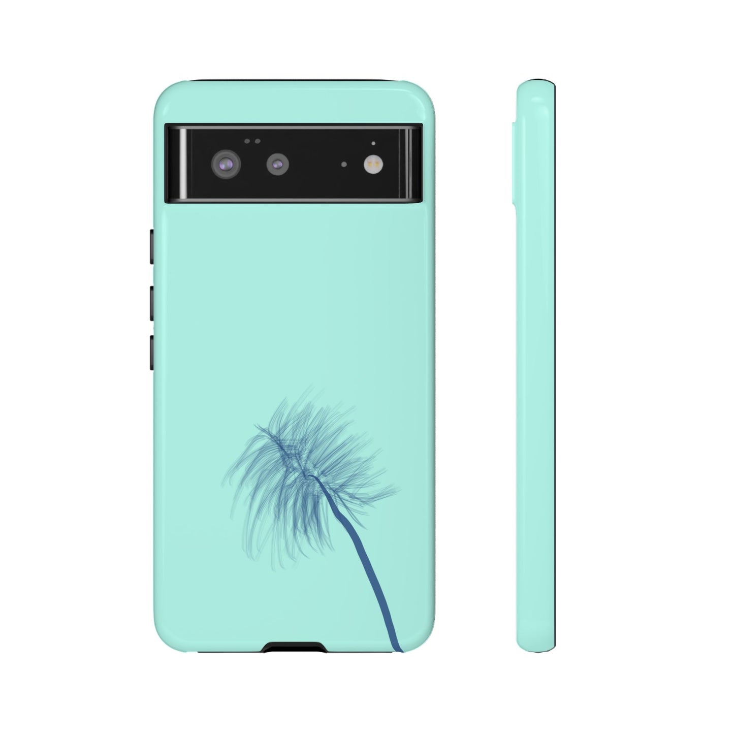 Dandelion Blowball Phone Case Aqua