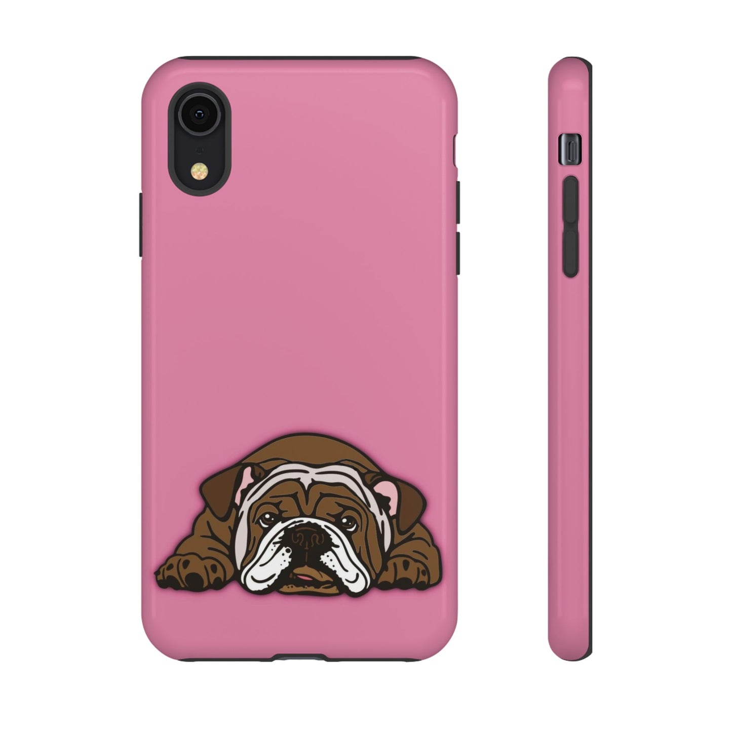 Bulldog Phone Case Pink