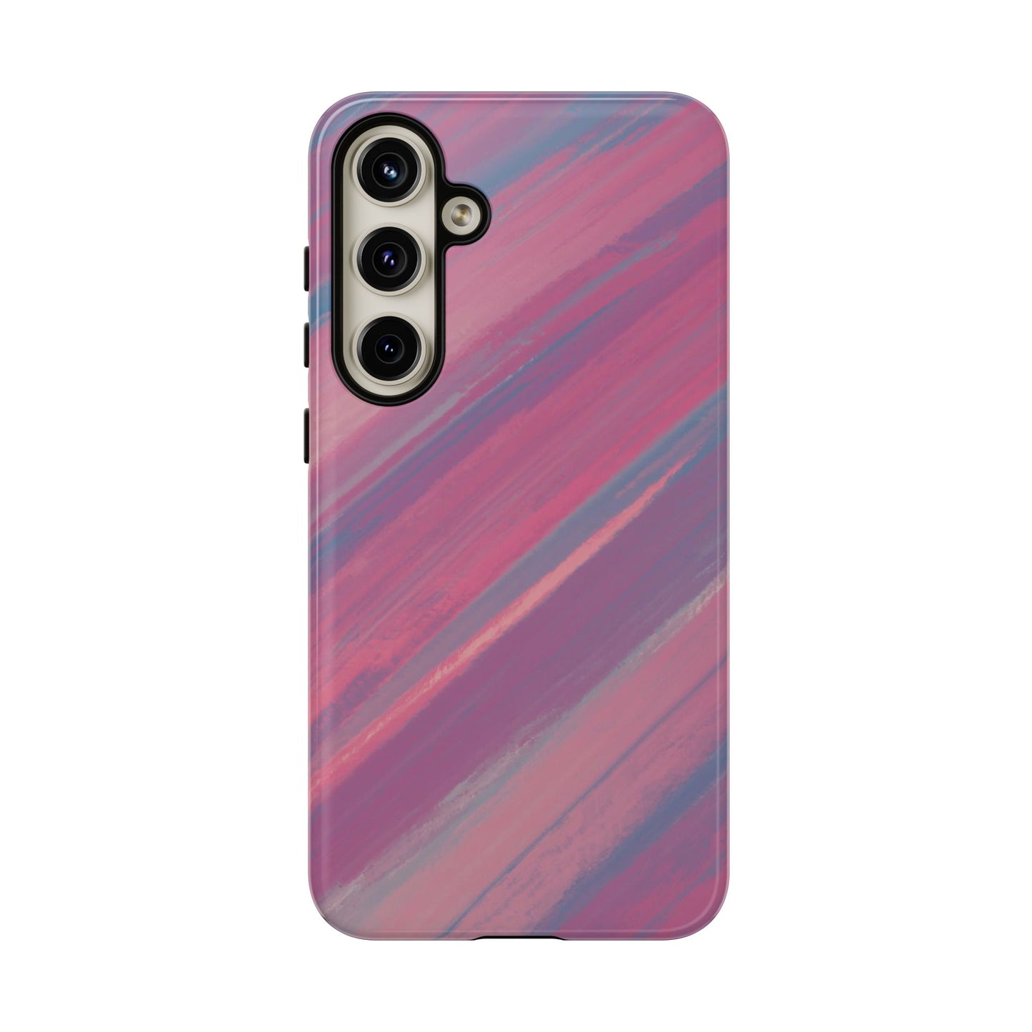 Striped Phone Case Pink