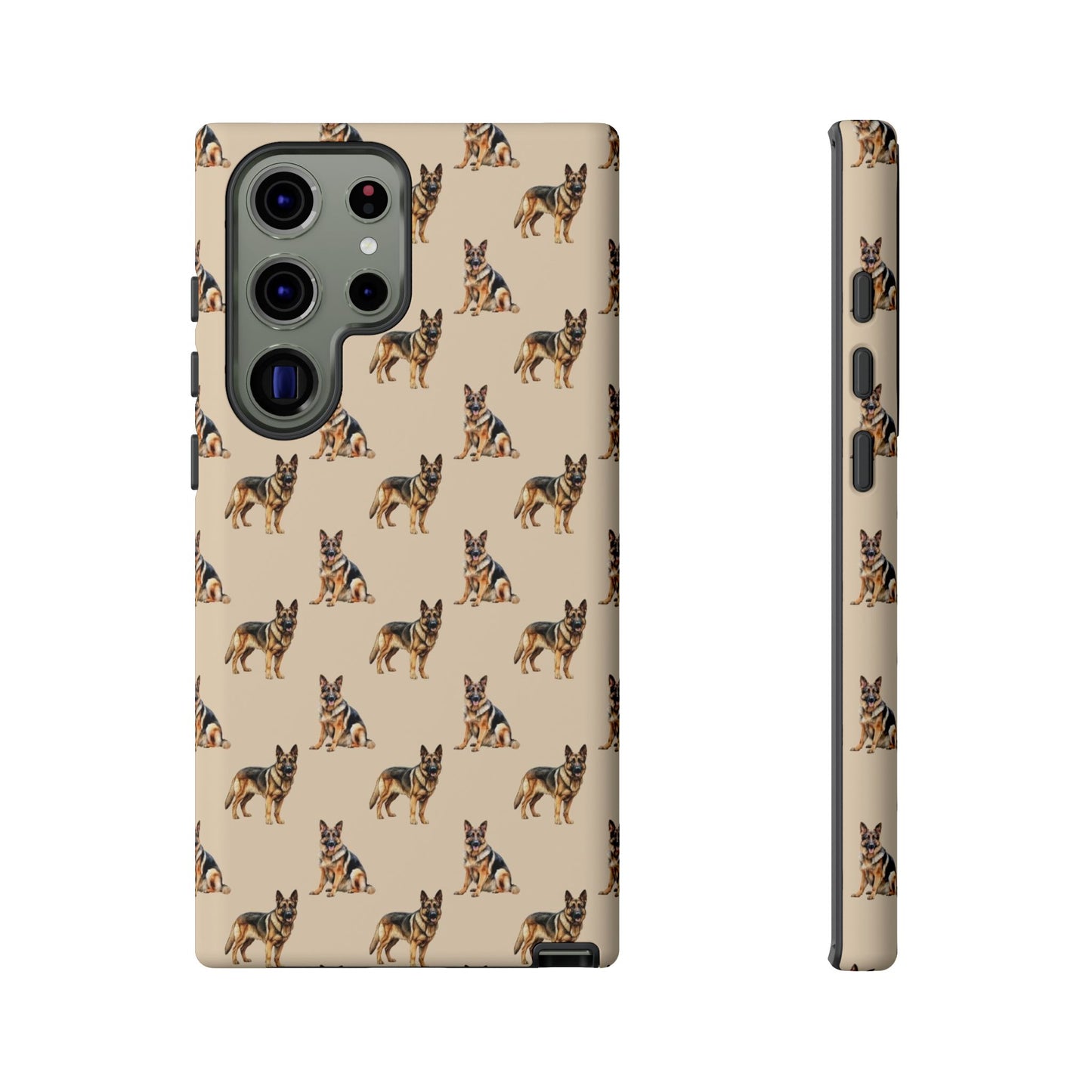 German Shepherd Phone Case Cream