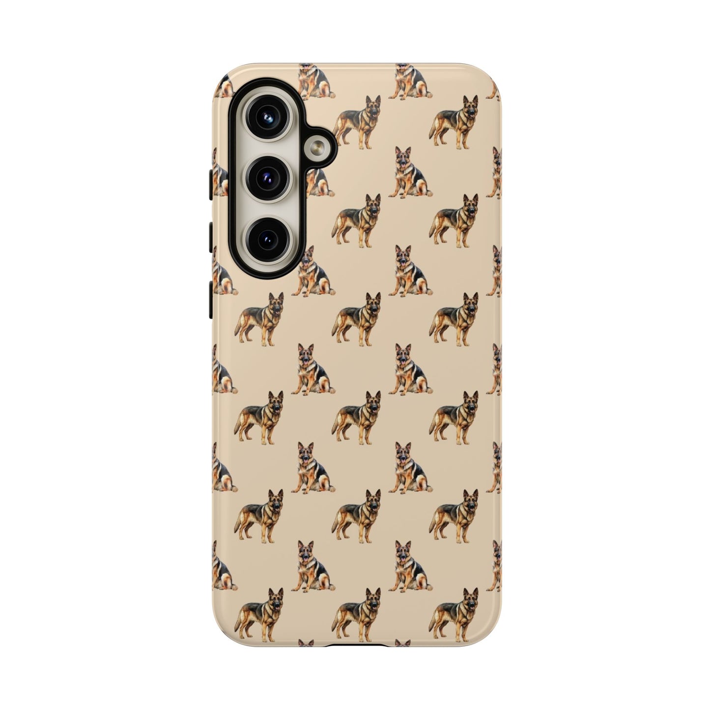 German Shepherd Phone Case Cream