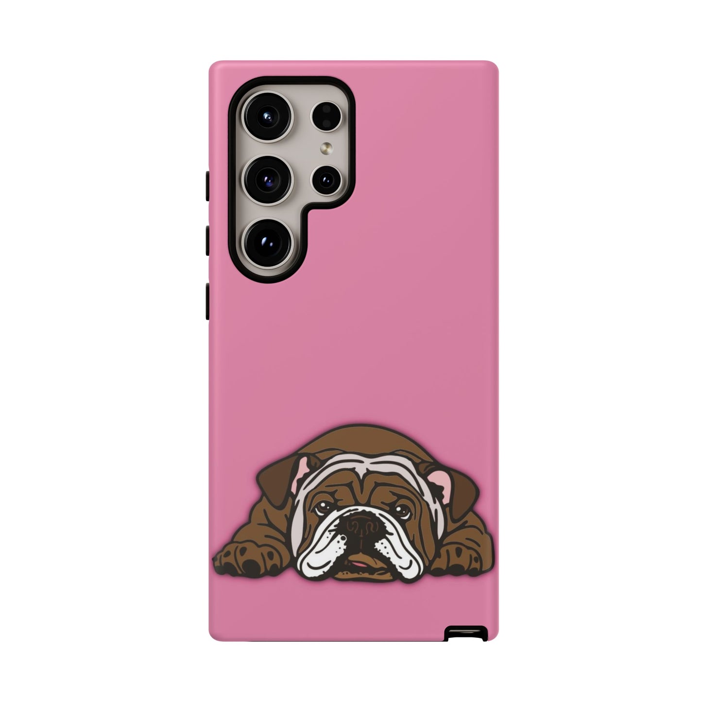 Bulldog Phone Case Pink