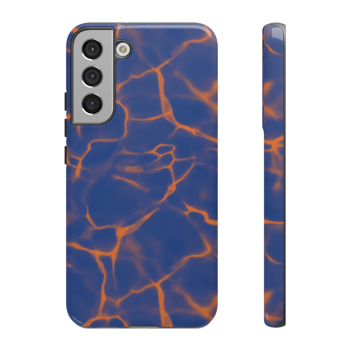 Marble Phone Case Blue Orange