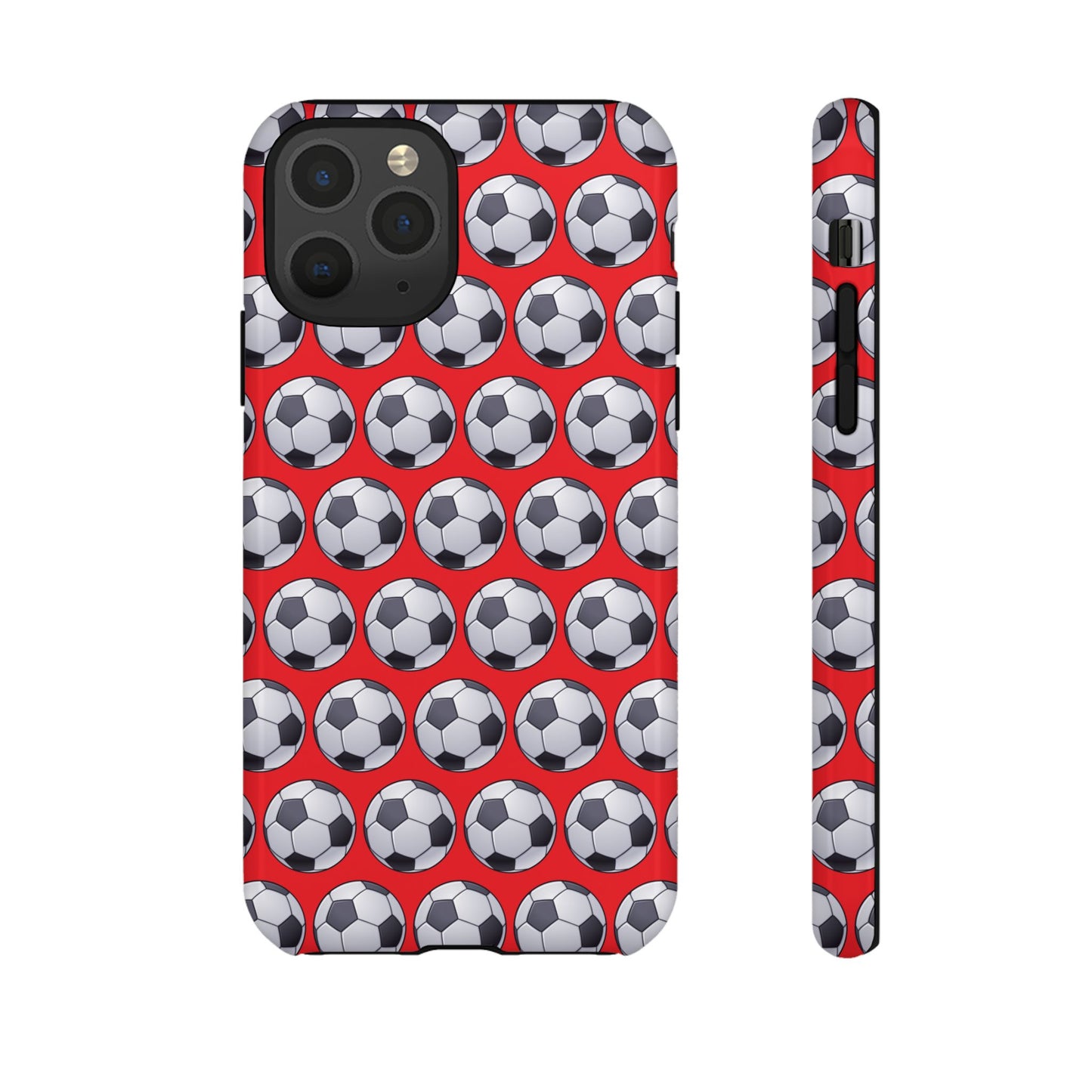 Soccer Ball Phone Case Red