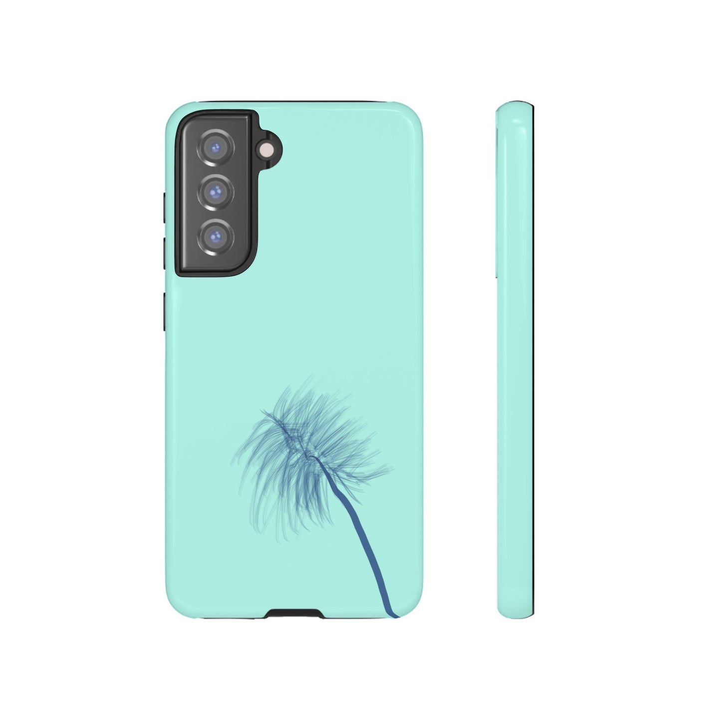 Dandelion Blowball Phone Case Aqua