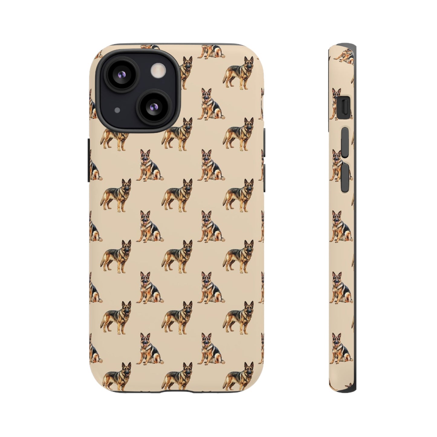 German Shepherd Phone Case Cream