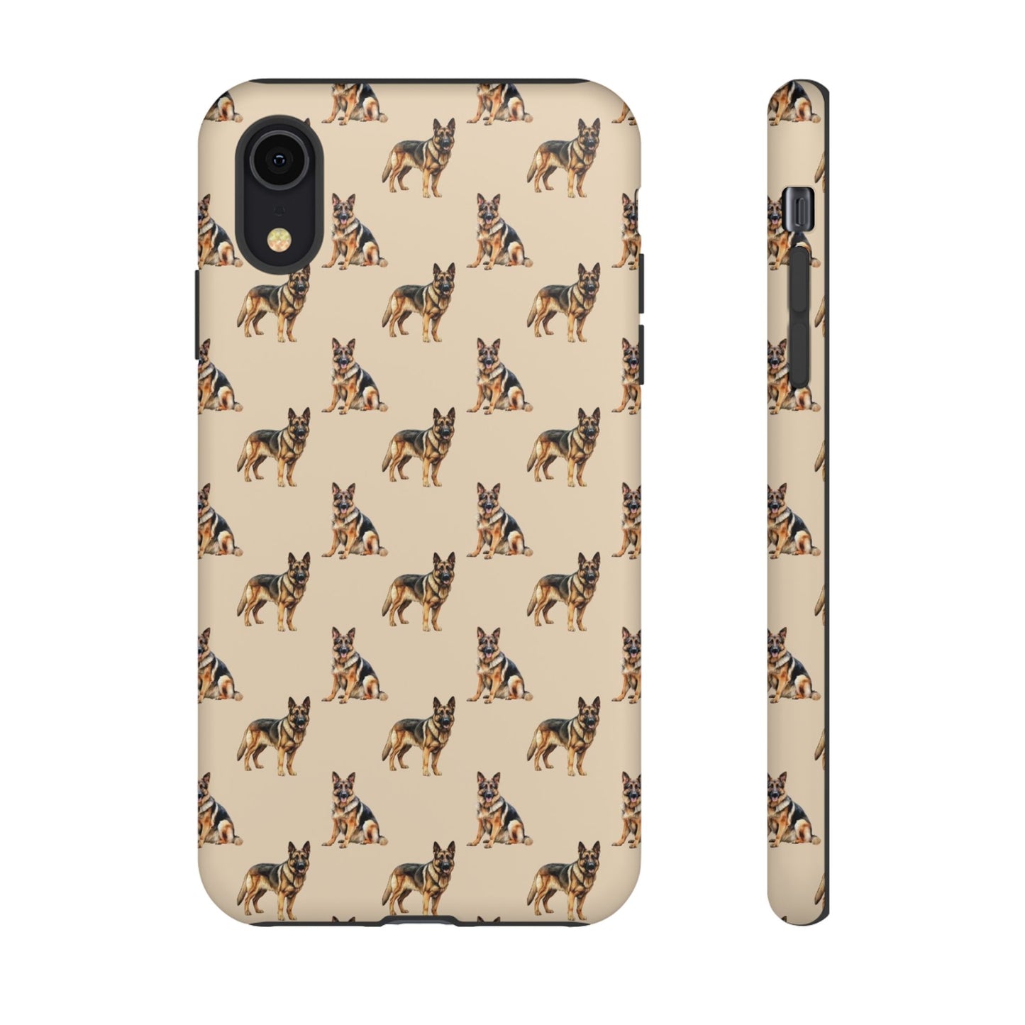 German Shepherd Phone Case Cream