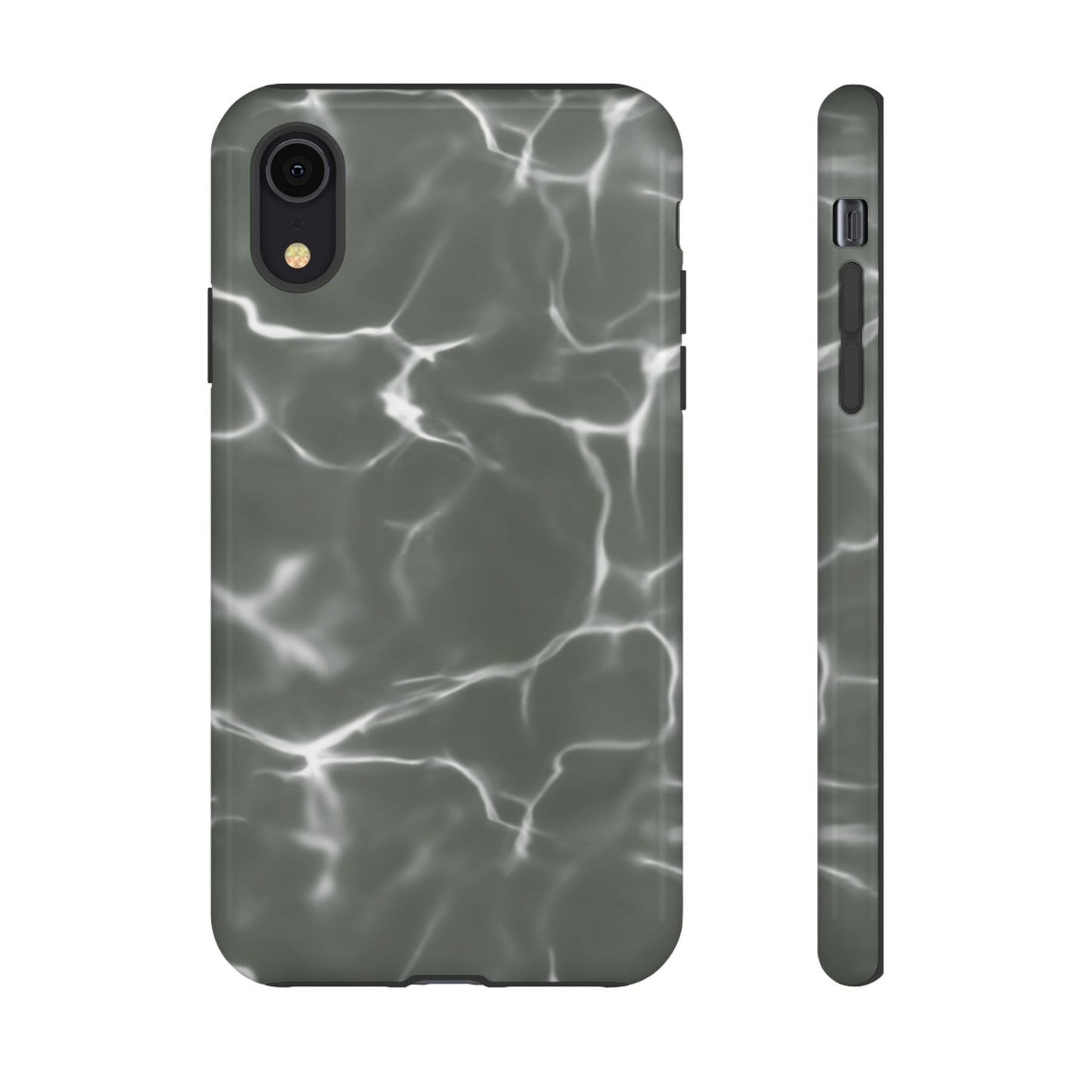 Marble Print Phone Case Gray