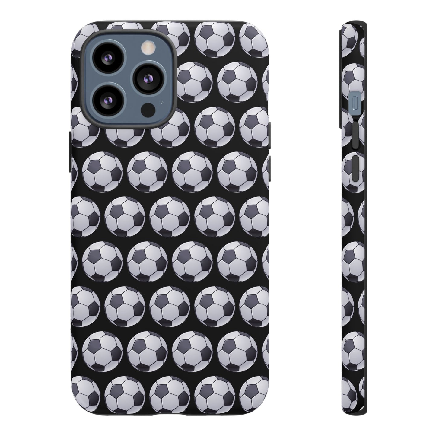 Soccer Ball Phone Case Black