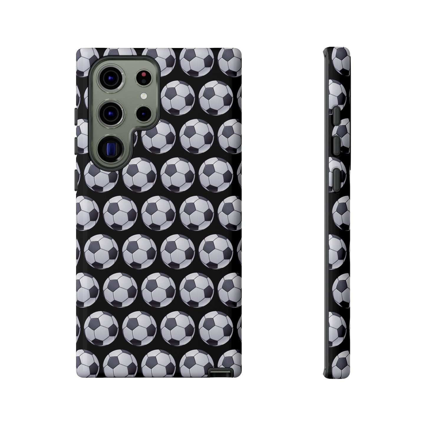 Soccer Ball Phone Case Black