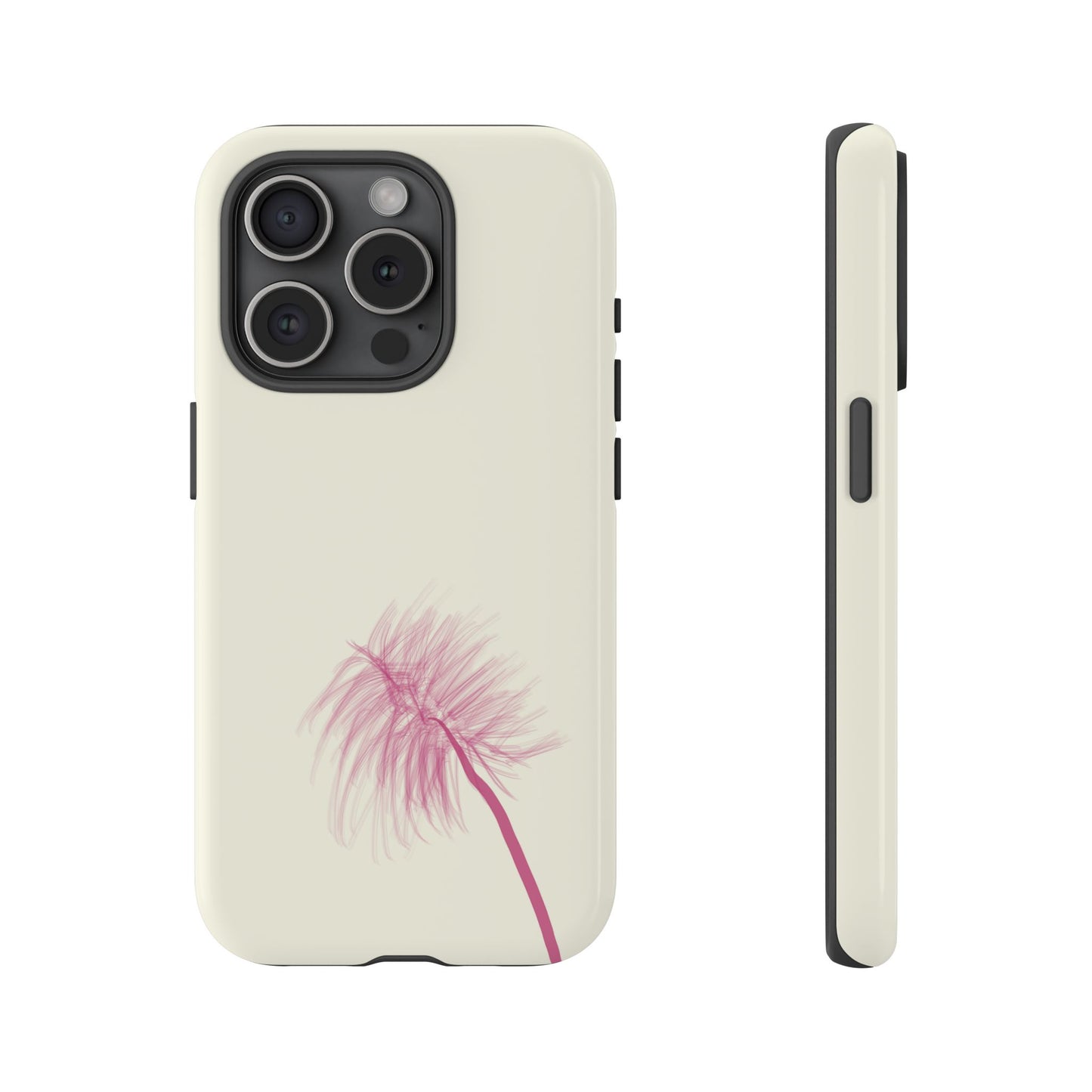 Dandelion Blowball Phone Case Cream