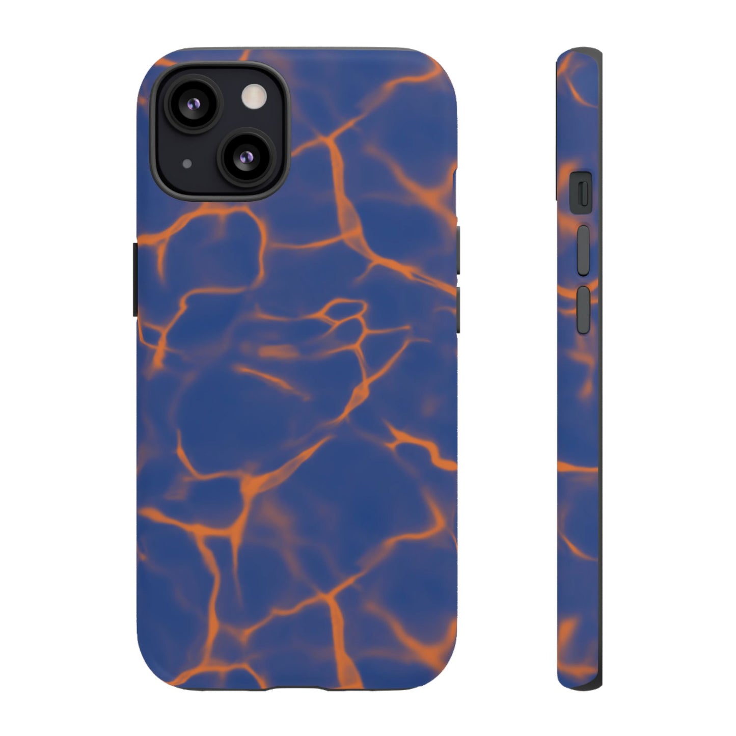 Marble Phone Case Blue Orange