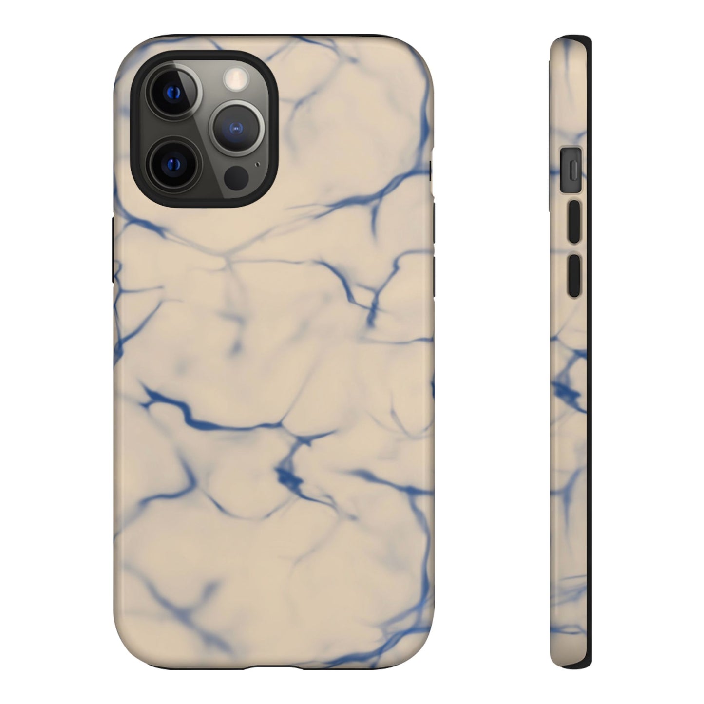 Marble Phone Case Cream Blue