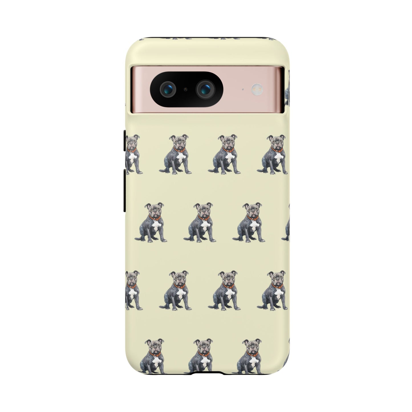 Pitbull Phone Case Cream