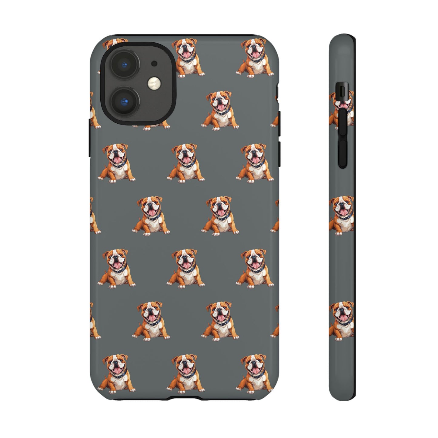 Bulldog Phone Case Gray