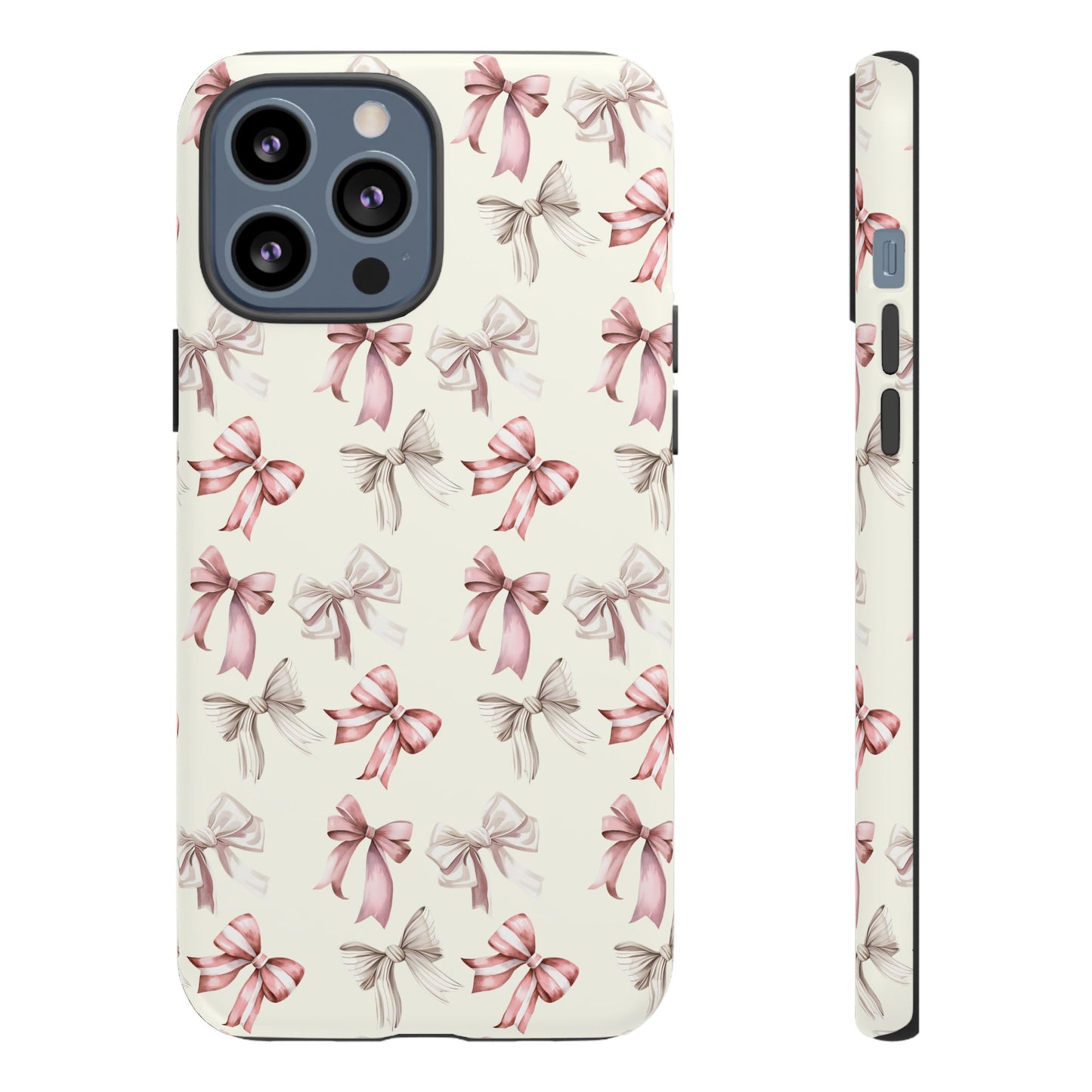 Bow Phone Case Cream