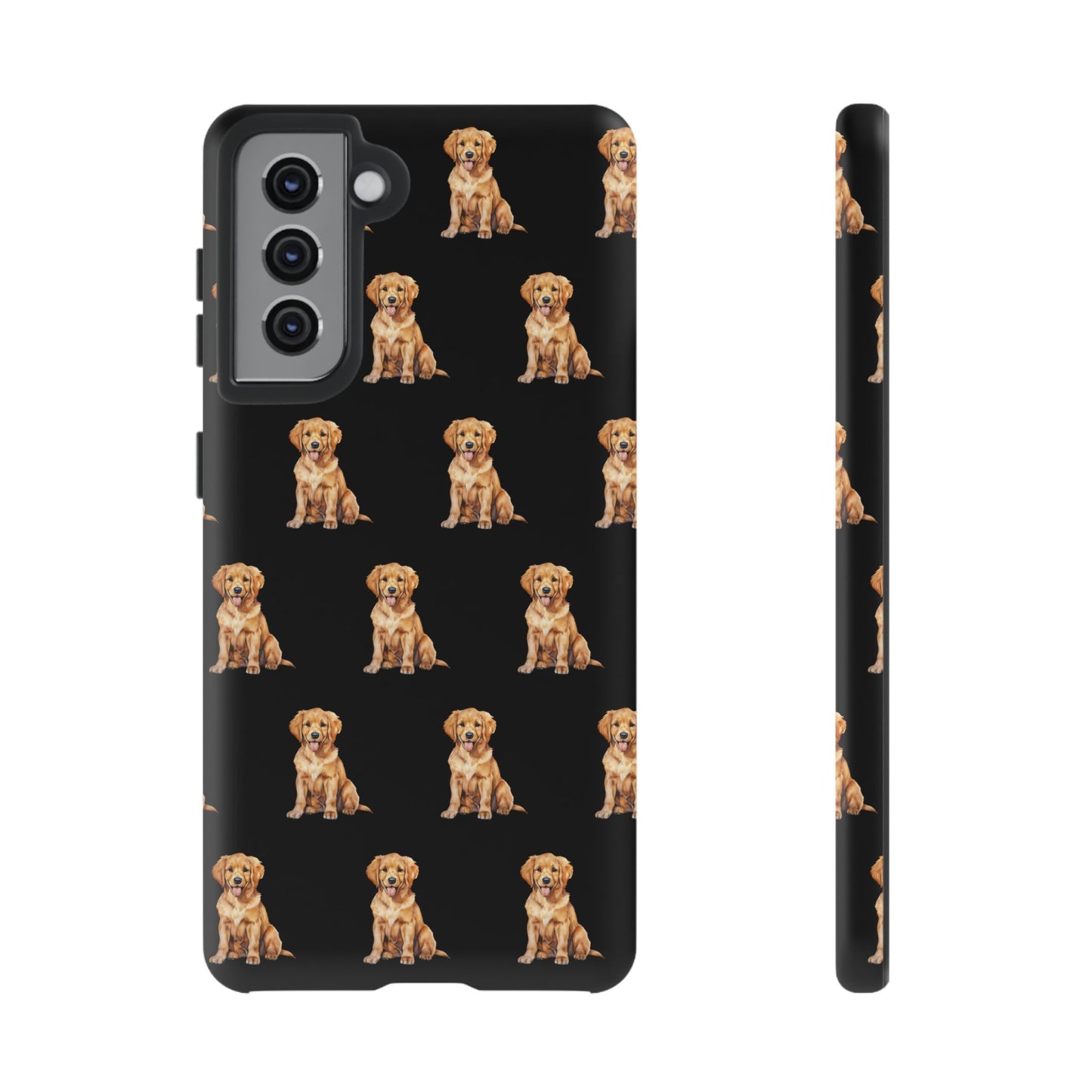 Golden Retriever Phone Case Black