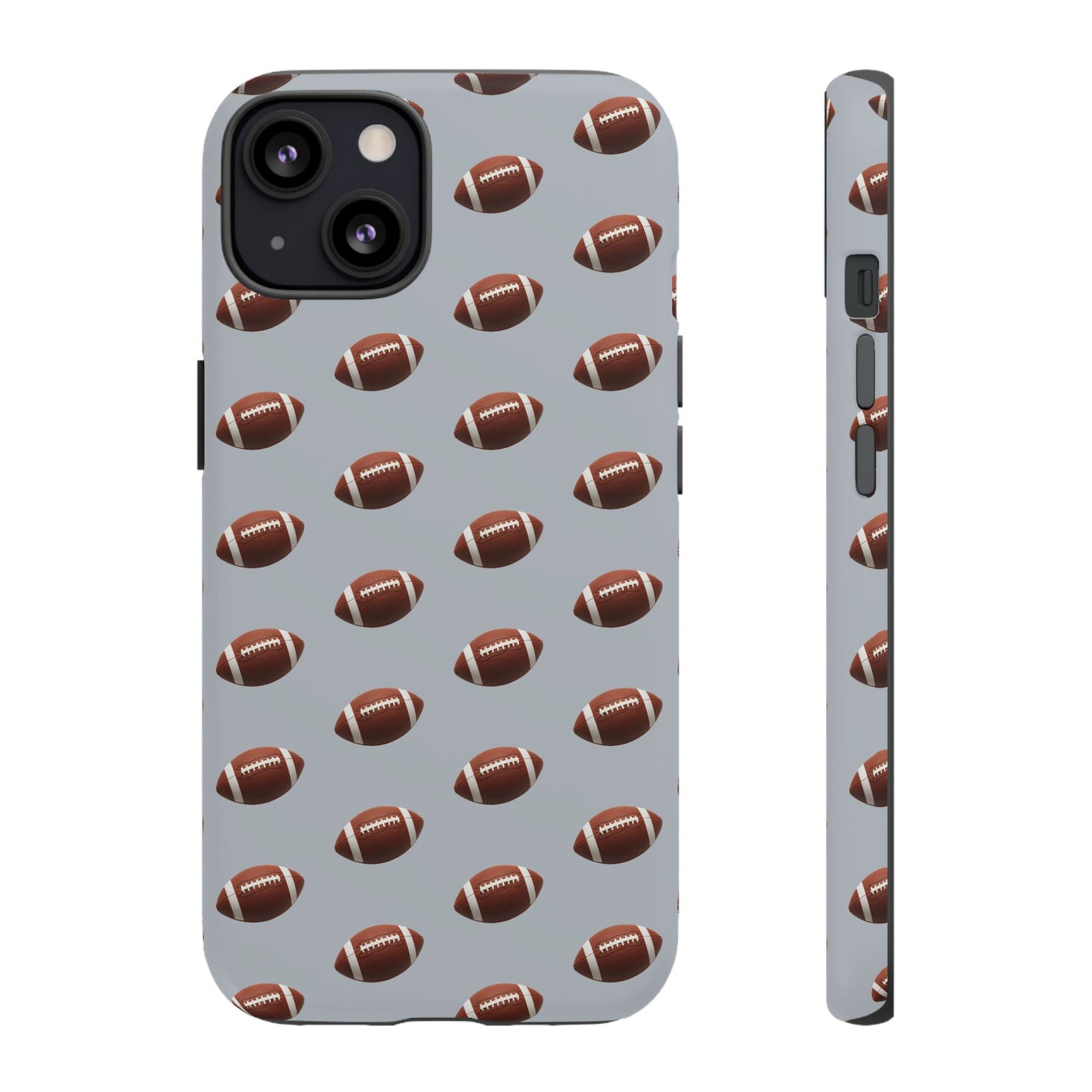 Football Phone Case Silver