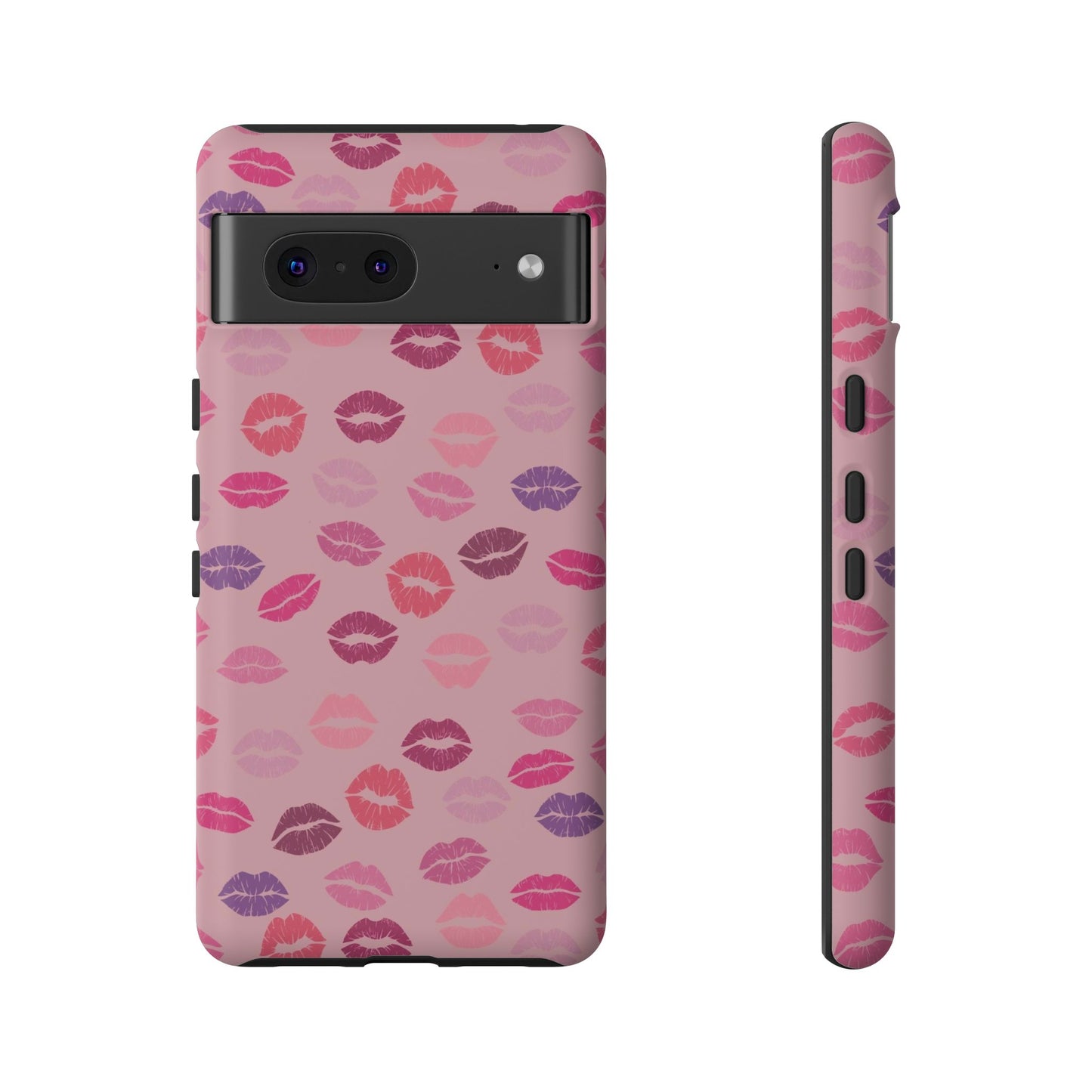 Lipstick Kisses Phone Case Pink